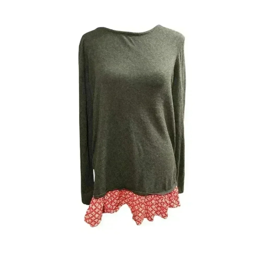 Matilda Jane My Miracle Twist Sweater Womens Size Small Long Sleeve Ruffle Top